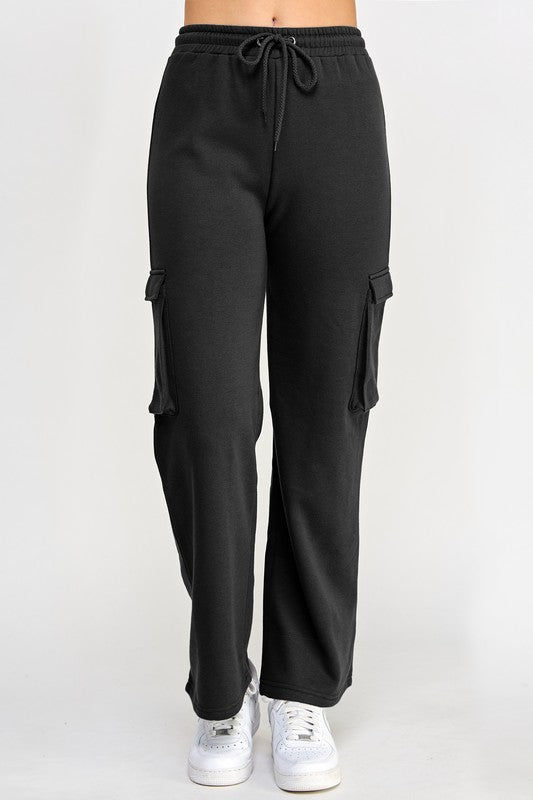 Fleece Cargo Straight Leg Jogger