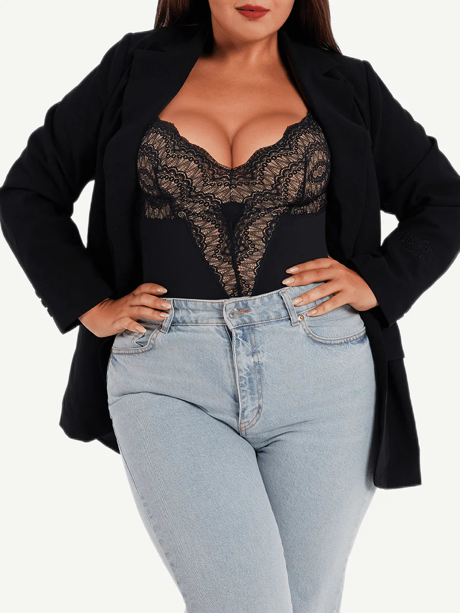 Lace Sculpting Bodysuit Shaper